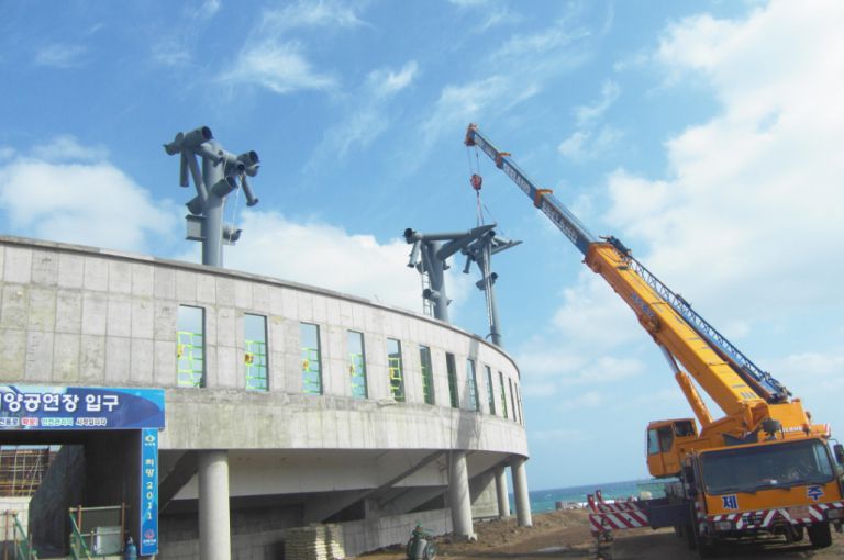 해양공연장건설현장