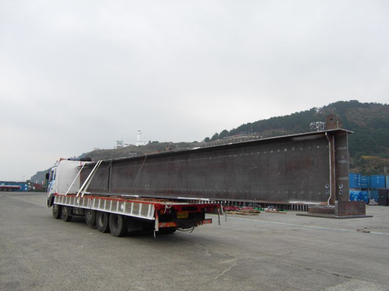 교각 빔수송(제주공항고가도로)