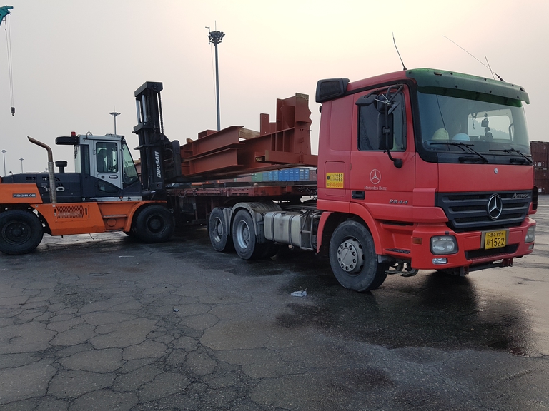 H빔 작업사진(4장)