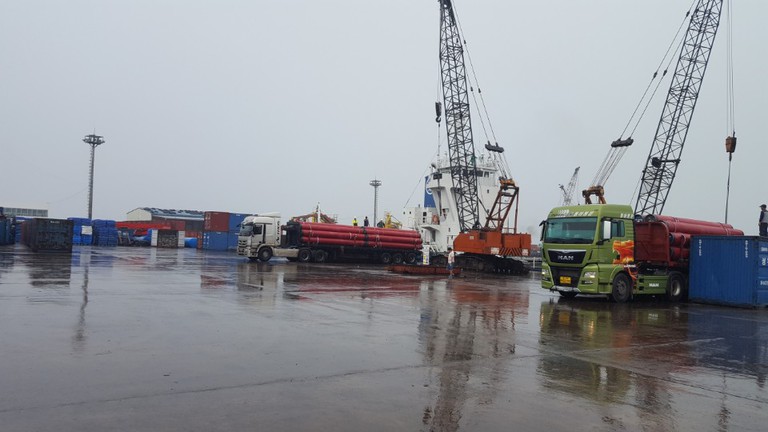 가스관  제주항  작업사진 (4장)