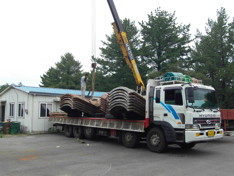 테트라포드 운송사진(4장)