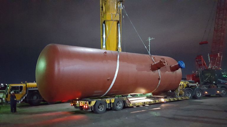 가스탱크 작업사진(5장)