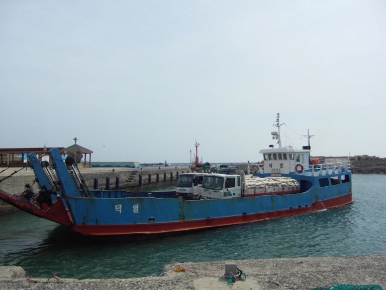 가파도 보리선적전경