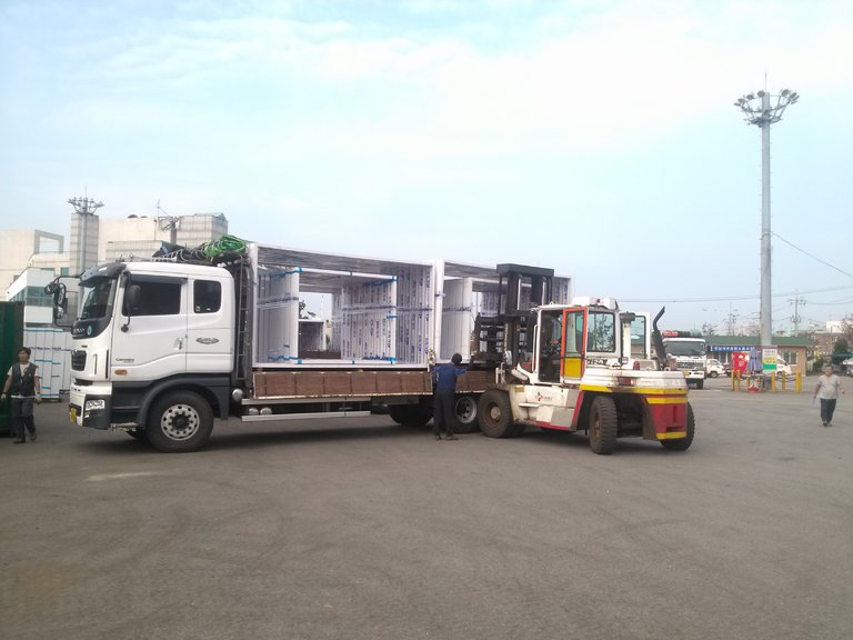 샤시(PL창호) 운송사진(4장)