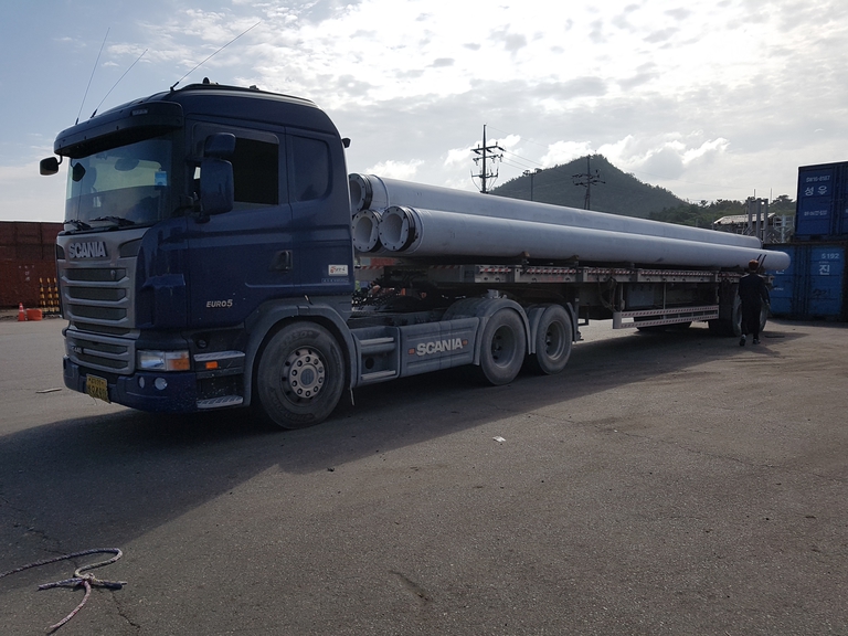 목포항 PHC파일 운송사진(5장)