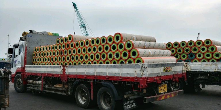 롤장판 운송사진(5장)