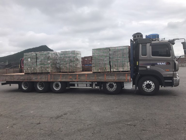 석재 운송사진(3장)