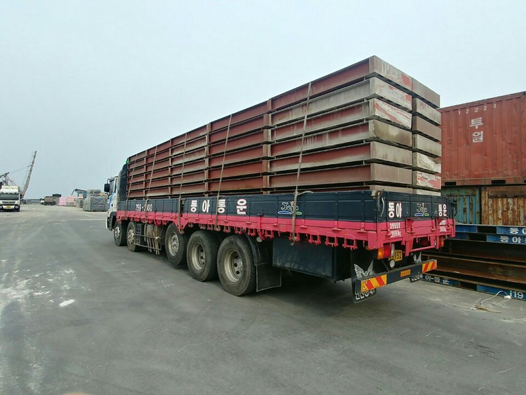 H빔 운송사진((3장)