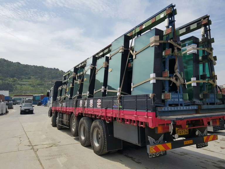 유리 운송사진(4장)