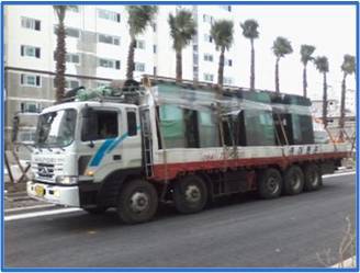 유리 운송사진(4장)